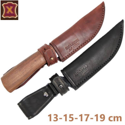 Leder- Messerscheide "H" für Jagdmesser 13-15-17-19 cm
