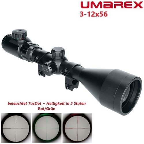 Zielfernrohr "UMAREX" 3-12x56 TacDot beleuchtet